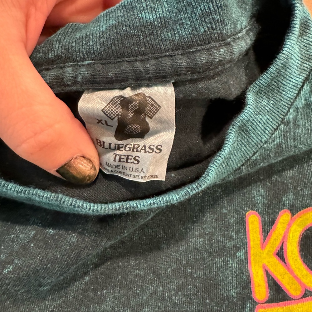 Vintage 90s Kool Cigarettes Acid Wash Tie Dye Tshirt Size XL made in the USA - Picture 3 of 8
